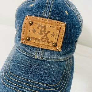 USA Headwear TX THE LONESTAR STATE Jean BASEBALL CAP OSFM EUC TEXAS Embroidered